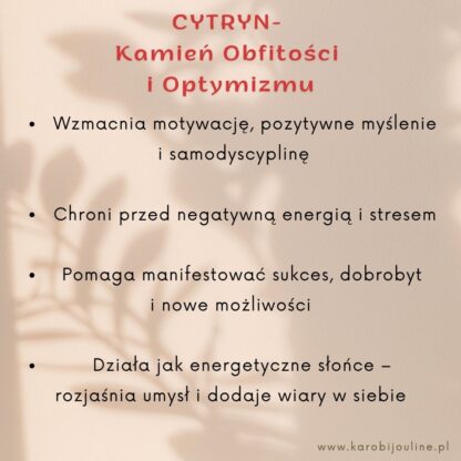 Pozłacany naszyjnik - CYTRYN - obrazek 4
