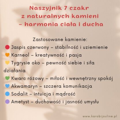 Naszyjnik 7 Czakr – Harmonia, Energia, Równowaga - obrazek 4