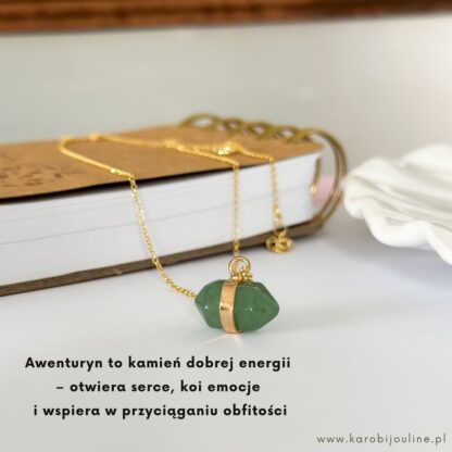 Grot z intencją - naszyjnik na pozłacanym łańcuszku - obrazek 2