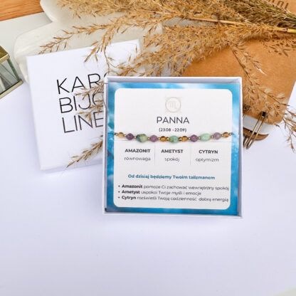 Bransoletka na sznurku ZODIAK - "PANNA"