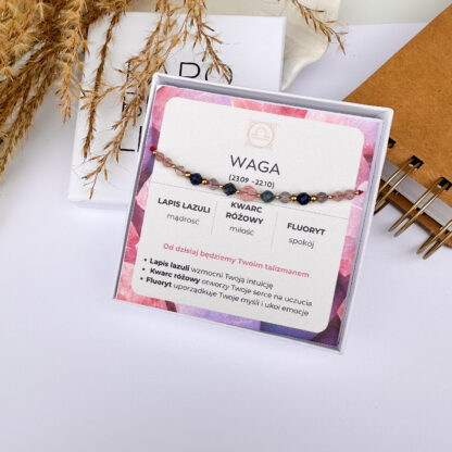 Bransoletka na sznurku ZODIAK - "WAGA"