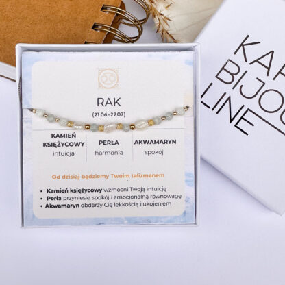 Bransoletka na sznurku ZODIAK - "RAK"