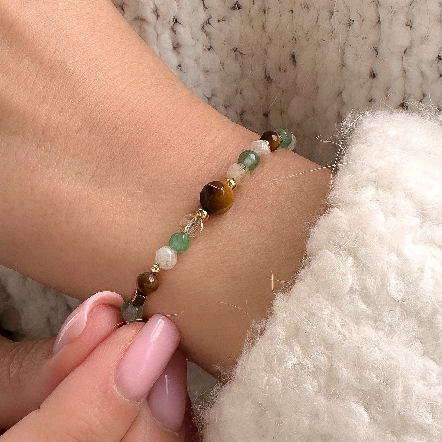 Bransoletka obfitości na łańcuszku "Na pieniądze w drodze" - obrazek 2