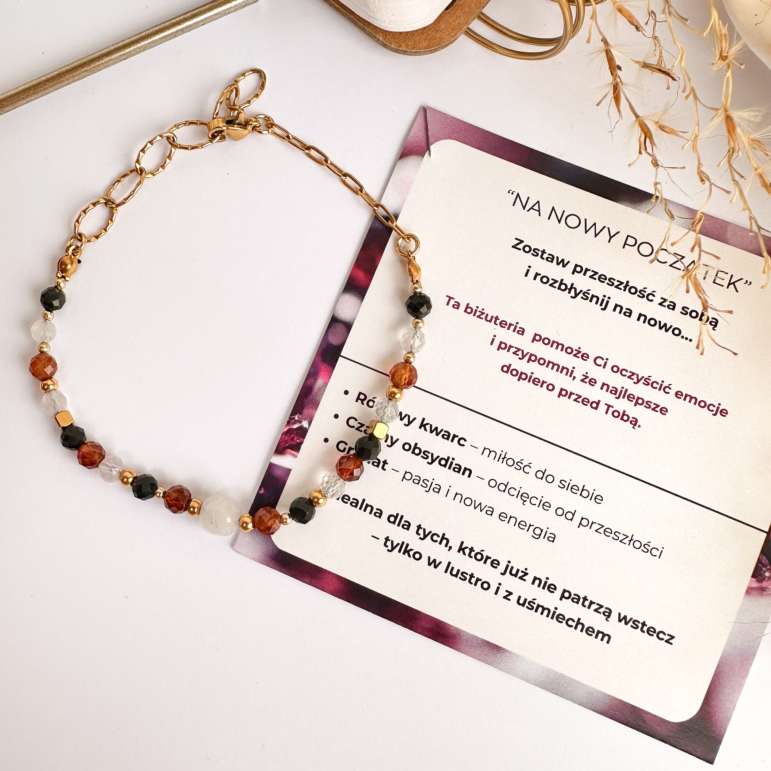 Bransoletka na łańcuszku- amulet "Na Nowy Początek"