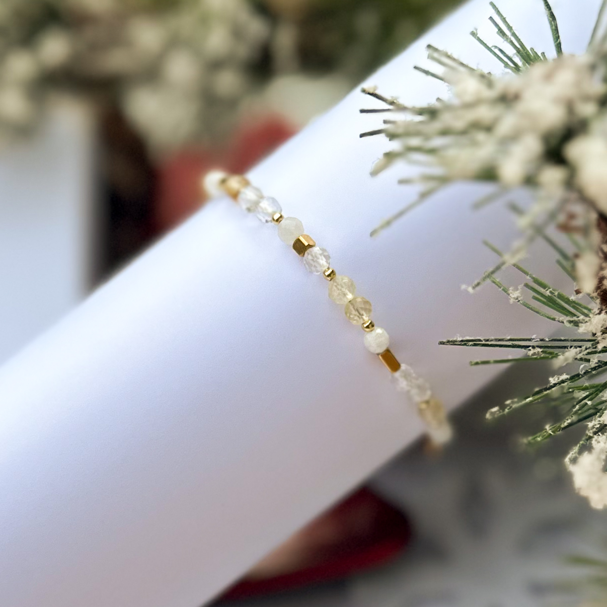 Bransoletka "NA SPEŁNIENIE MARZEŃ" na łańcuszku - obrazek 2