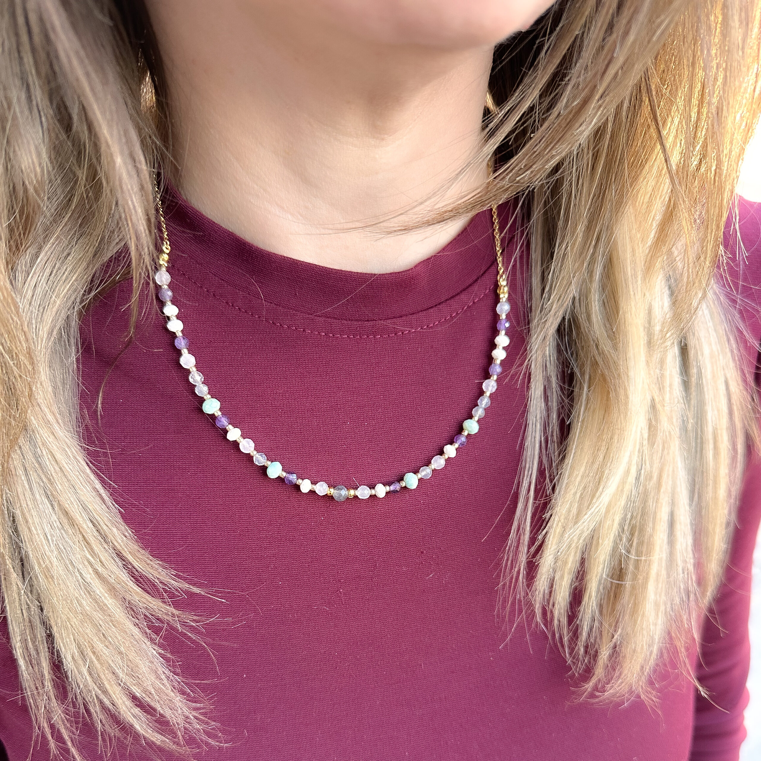 "MASZ TĘ MOC" Naszyjnik z naturalnych kamieni - obrazek 2