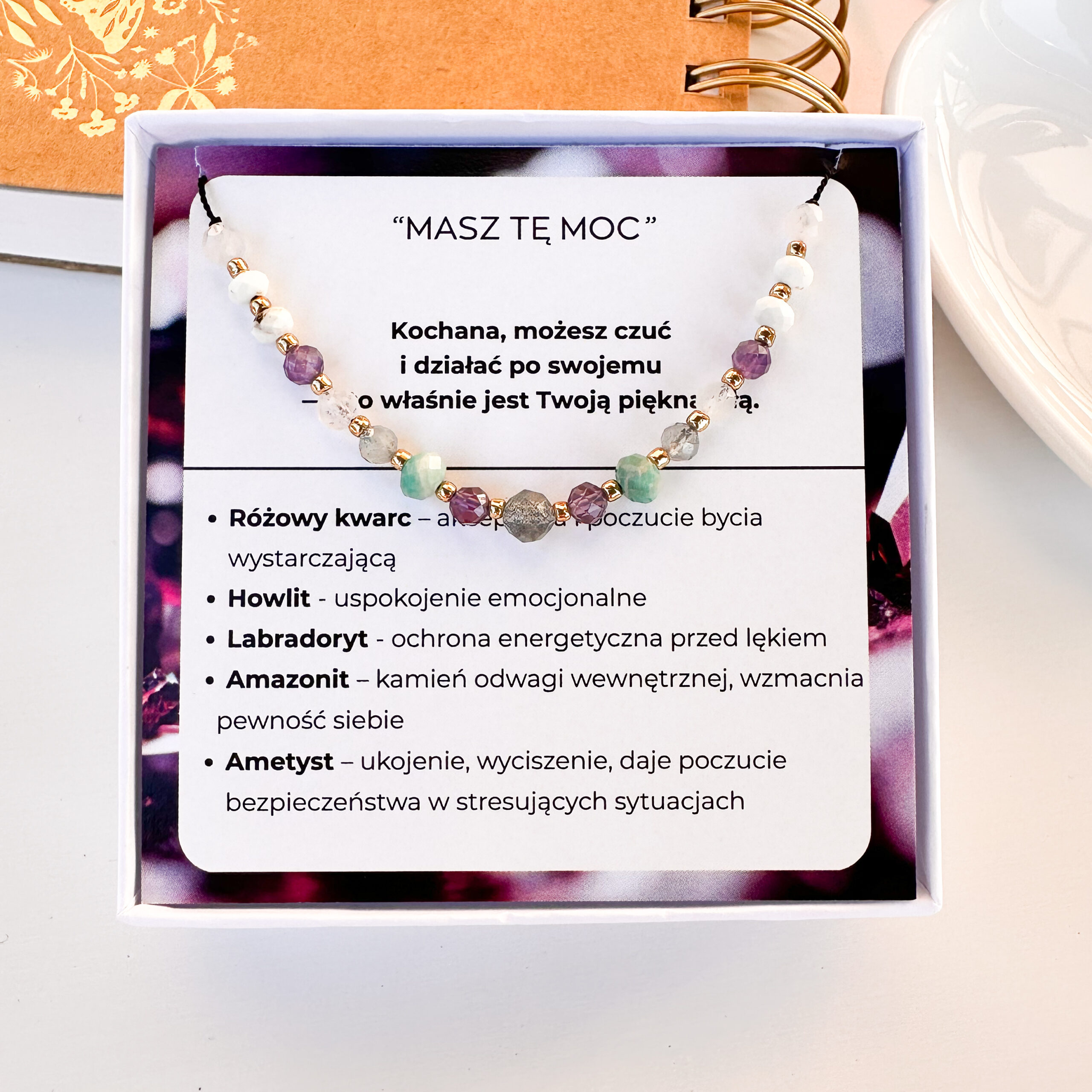 "MASZ TĘ MOC" Bransoletka na jedwabnej nici- EDYCJA LIMITOWANA