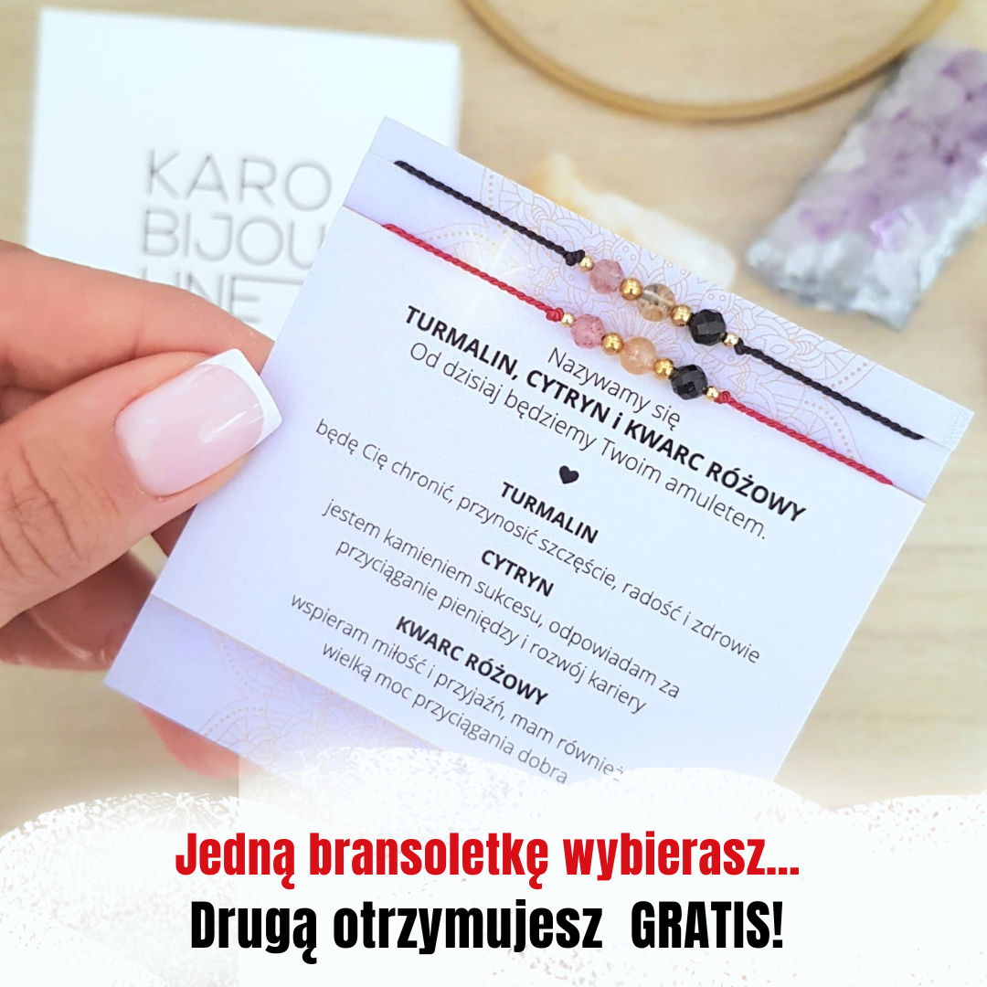 Dwie Bransoletki "MOC SZCZĘŚCIA” w cenie Jednej!