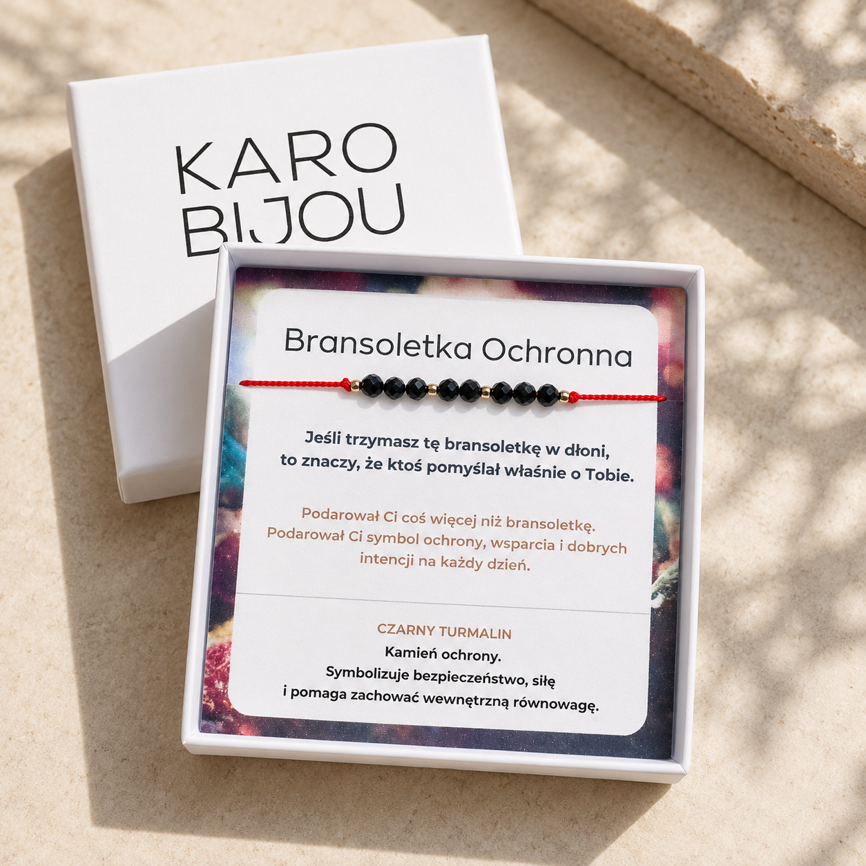 2 w cenie 1 🖤 Bransoletki Ochronne z naturalnym turmalinem - obrazek 3